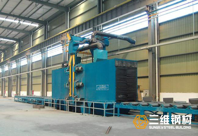 鋼結(jié)構(gòu)公司常用的拋丸除銹機