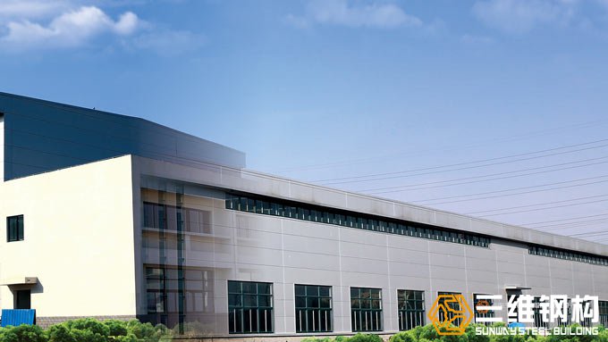 山東三維鋼結(jié)構(gòu)公司建造的辰龍能源集團(tuán)重鋼結(jié)構(gòu)工程廠(chǎng)房效果圖2