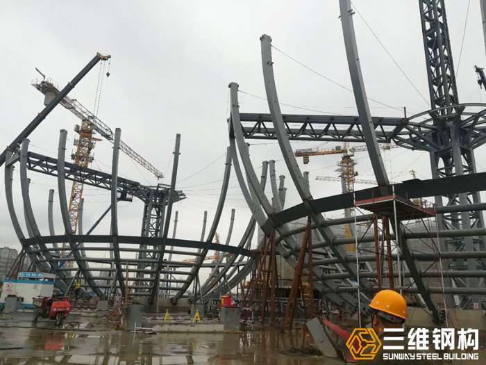 鋼結(jié)構(gòu)球幕施工圖